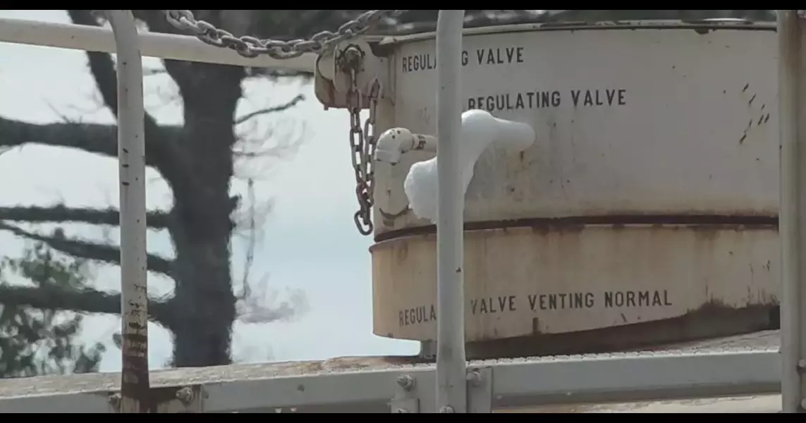 Firefighters, DEP, respond to offgassing railroad tank cars