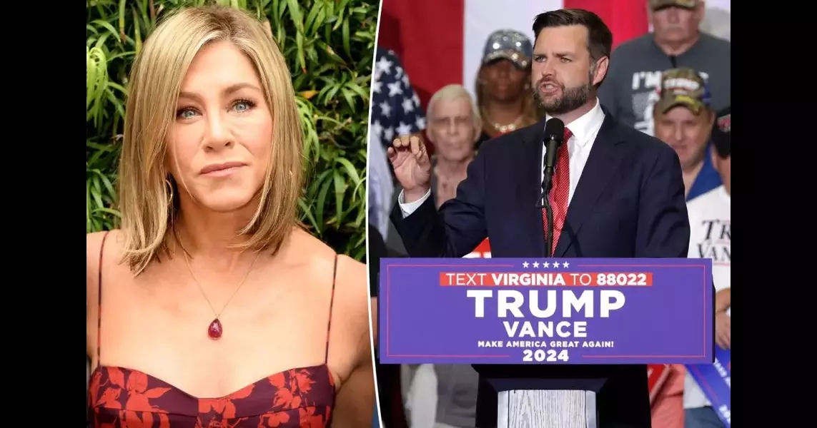 Jennifer Aniston slams VP candidate J.D. Vance for calling women…