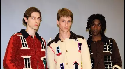 A backstage look at the menswear Spring/Summer 2025 shows during Milan Fashion Week