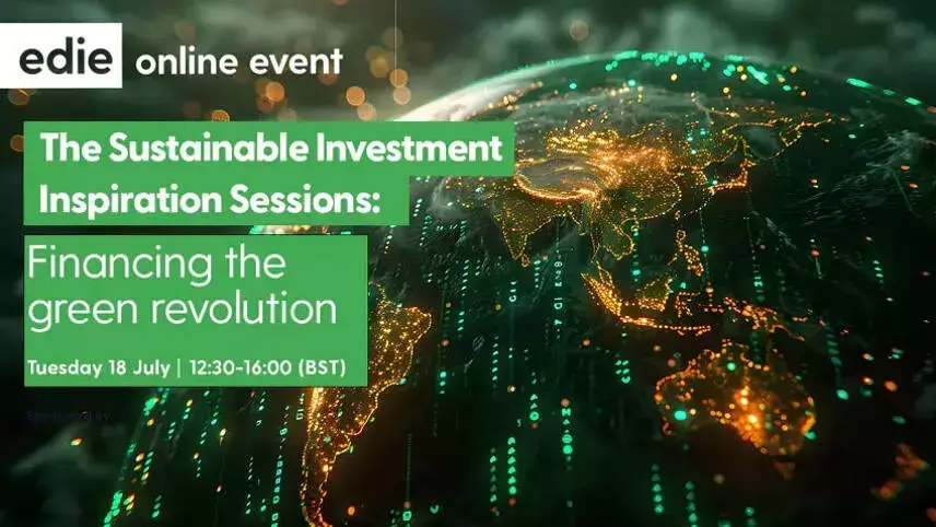 edie’s Climate Finance Inspiration Sessions: Webinars & Discussions