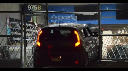 Car smashes into Colorado Springs vape shop Sunday morning