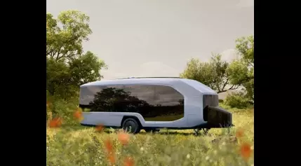 This Camping Trailer Is All-Electric, Self-Propelled and Completely Revolutionary