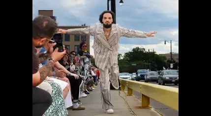 Jevon Terance presents first fashion show on Charles Berry Bascule Bridge in Lorain