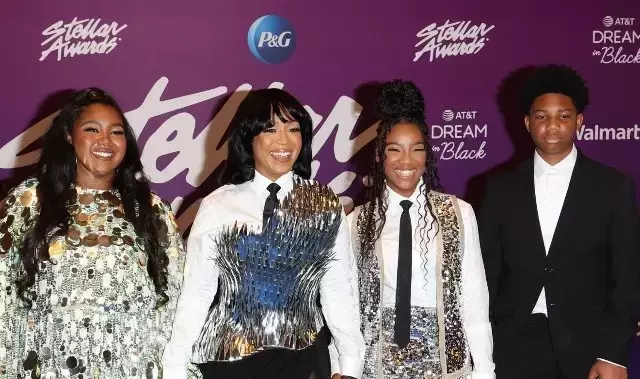 ERICA CAMPBELL AND KIDS DAZZLE AT THE 39TH ANNUAL STELLAR AWARDS