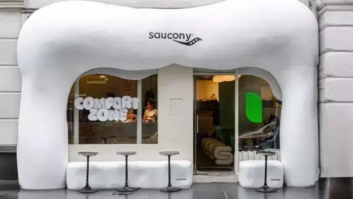 Saucony pop-up Comfort Zone during Paris Fashion Week