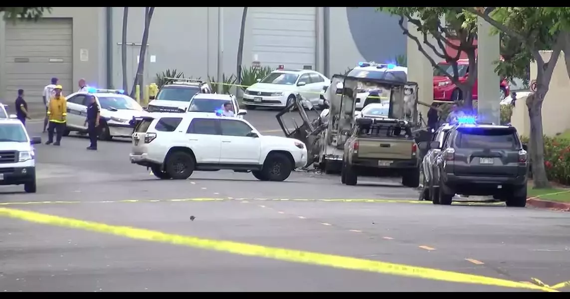 Officials investigating after body found in burned-out food truck