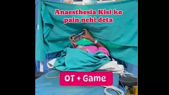 Patient plays video game during surgery, video shared by doctors goes viral on social media