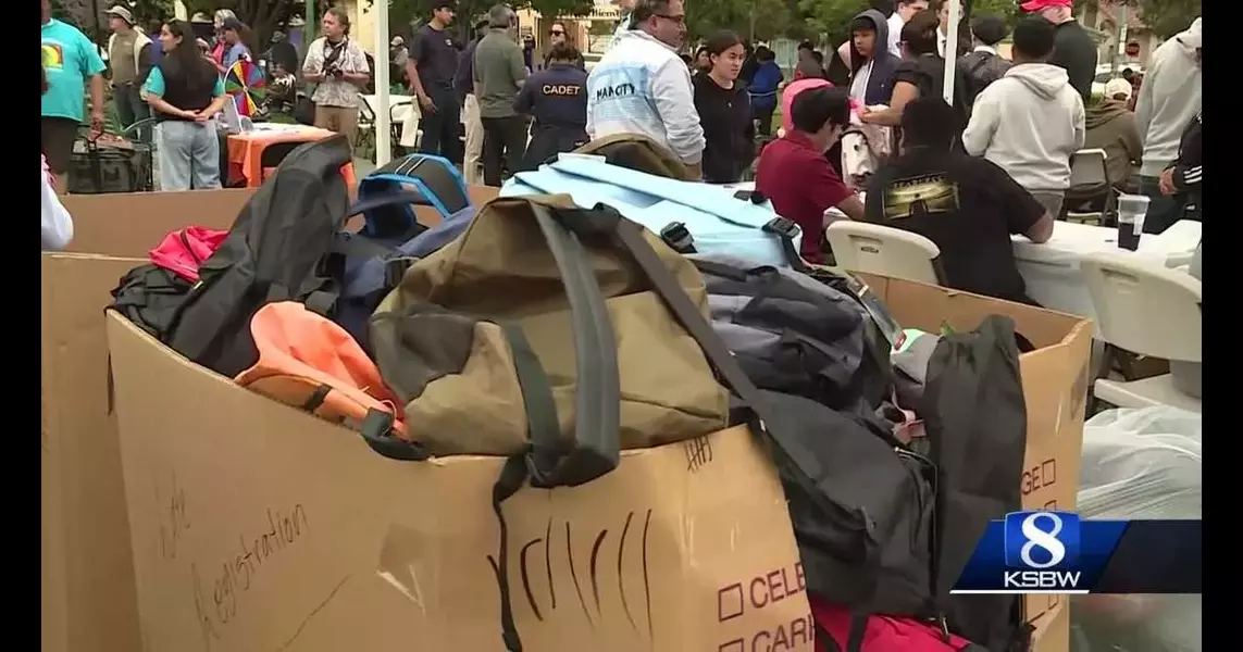 Watsonville kids receive new backpacks and school supplies from Salvation Army