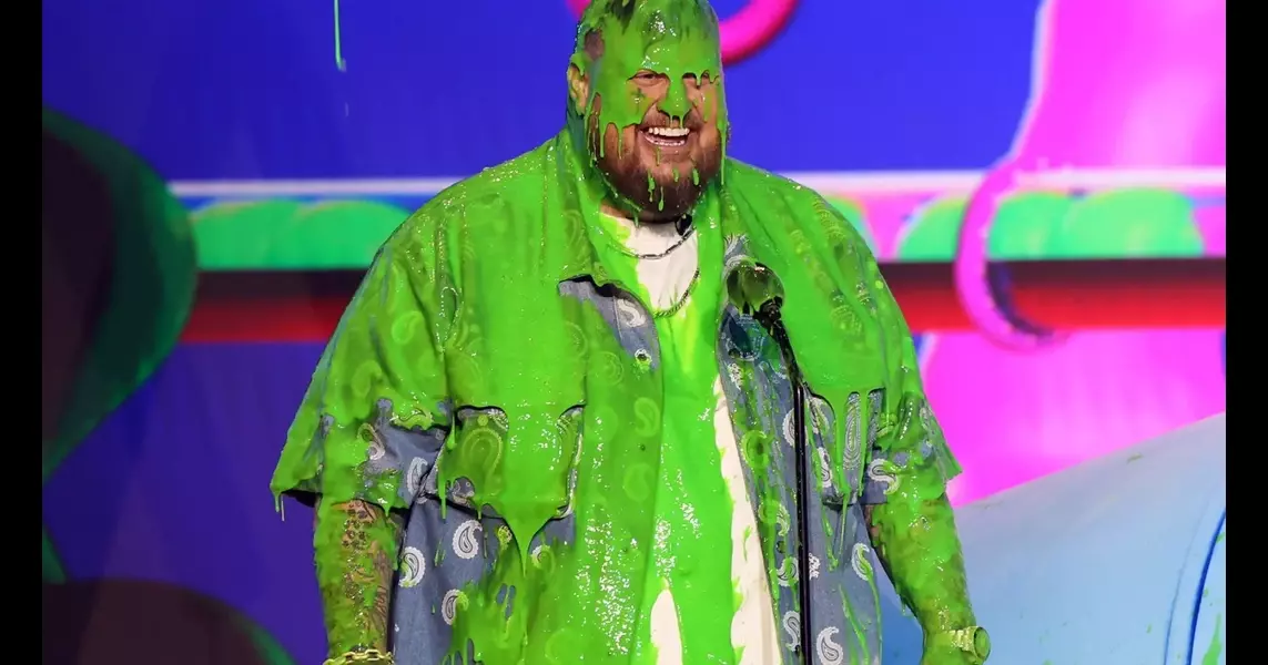 Watch Jelly Roll Get Slimed at the 2024 Nickelodeon Kids’ Choice Awards