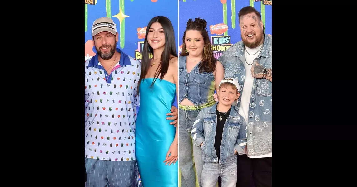 Adam Sandler, Jelly Roll and More Brought Their Kids to 2024 KCAs Red Carpet