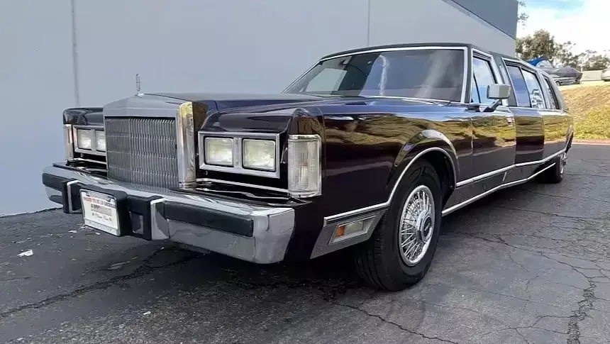 Larry Hagman Bought Huge, Deformed Lincoln Town Car Limousine, but Never Probably Drove It