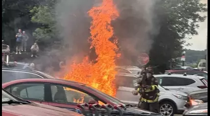 Several car fires doused in southern Maine