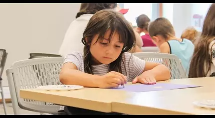 Children explore art at St. Mary’s library