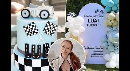 Inside Lindsay Lohan’s son Luai’s race car-themed 1st birthday party