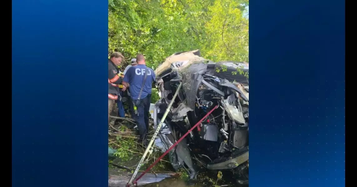 First responders rescue woman trapped in car in Monongahela River