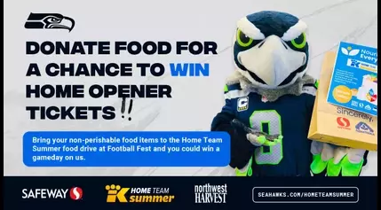 Seahawks To Host Food Drive at Football Fest