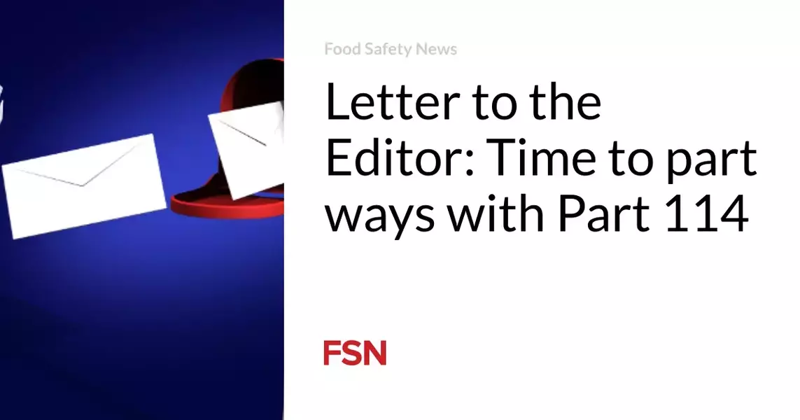 Letter to the Editor: Time to part ways with Part 114