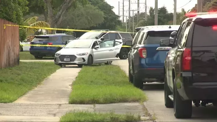 Police swarm stolen car riddled with bullets in residential Hollywood neighborhood