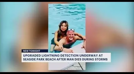 Man dies while trying to get kids off the beach during a lightning storm in Seaside Park