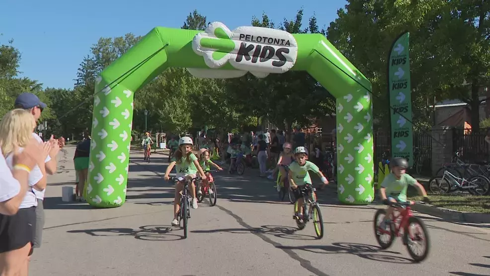 Children ride for Pelotonia Kids on Saturday