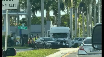 Two people transported after car collided with bus on Seaboard St.