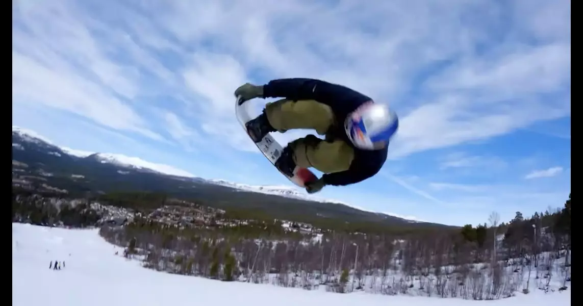 WATCH: Pro Snowboarder Test Rides Kids Version Of His Signature Board