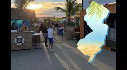 Hidden affordable NJ beach offering food, music, ferry & more