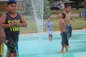 PHOTOS: Kids play at spray ground at Hawn Park