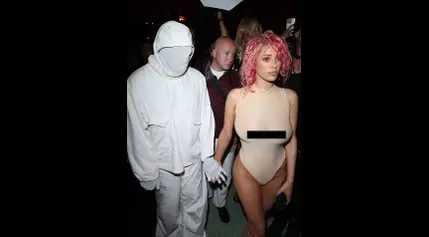 Bianca Censori Debuts New Look At Paris Fashion Week Accompanied By Kanye In A “Beekeeper Suit”