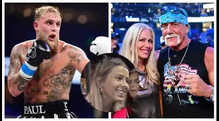 Hawk Tuah Girl Attends Jake Paul Fight, Meets Him & Hulk Hogan