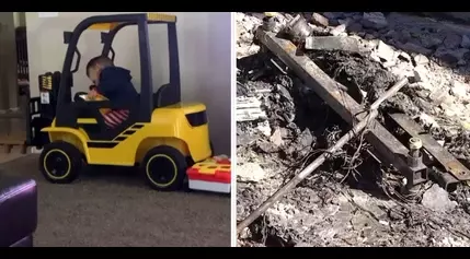 Mom warns others after her kids’ ride-on toy truck bursts into flames