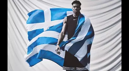 Giannis as Greece’s flag-bearer at the Paris Games