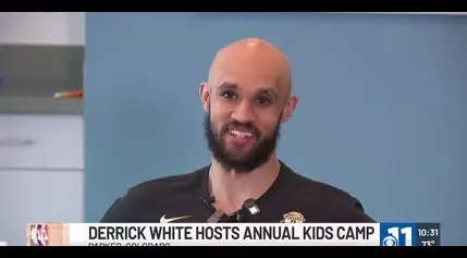 Derrick White returns to hometown as a NBA champion for annual kids camp