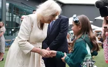 Queen joins celebrities in Wimbledon’s Royal Box for women’s quarter-final