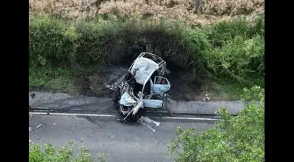 Two children among 6 killed in horror crash between motorcyclist and car