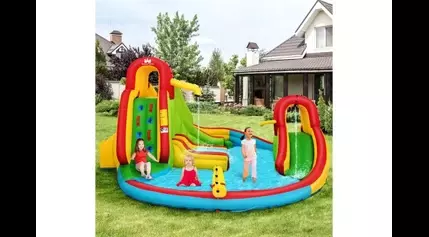 Hot deal alert: The Costway Kids Inflatable Water Park is 77% off at…