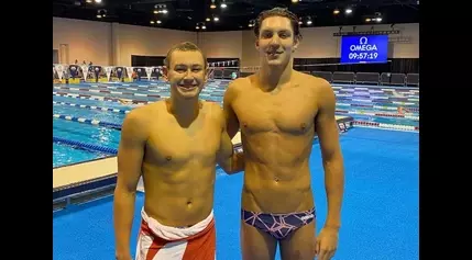 Teammates as kids, N.J.’s Jack Alexy and Matt Fallon are swimming for Paris Olympics stardom