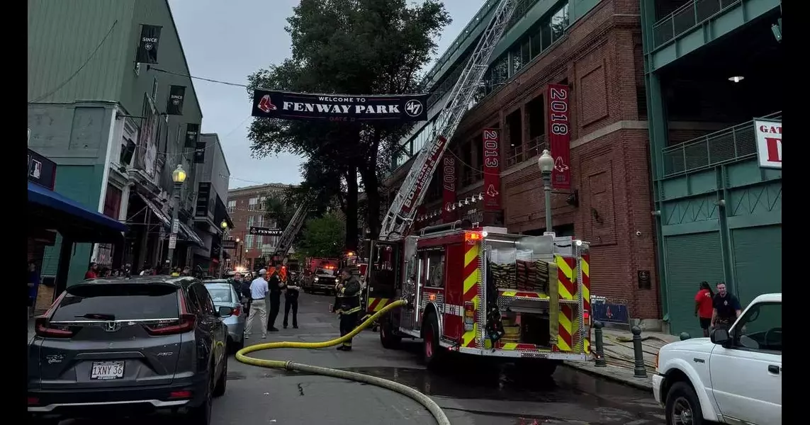 Food service equipment catches fire inside Fenway Park