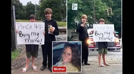 Georgia boy forced to stand next to railroad tracks with sign to…