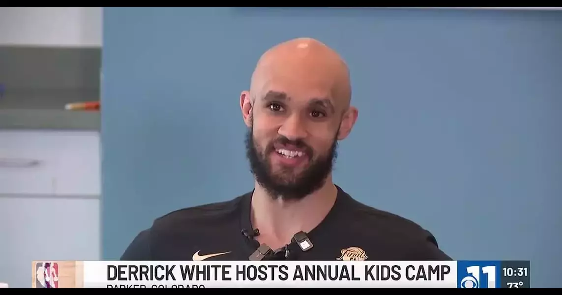 Derrick White returns to hometown as a NBA champion for annual kids camp