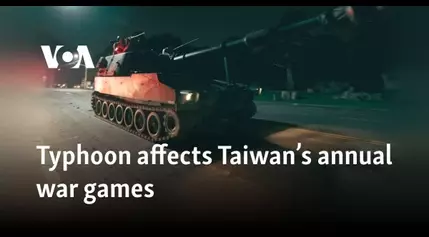 Typhoon affects Taiwan’s annual war games