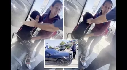 Mercedes owner slaps autistic boy seconds after he allegedly bends…