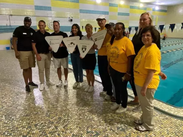 100 kids getting free swim lessons at Pottstown YMCA