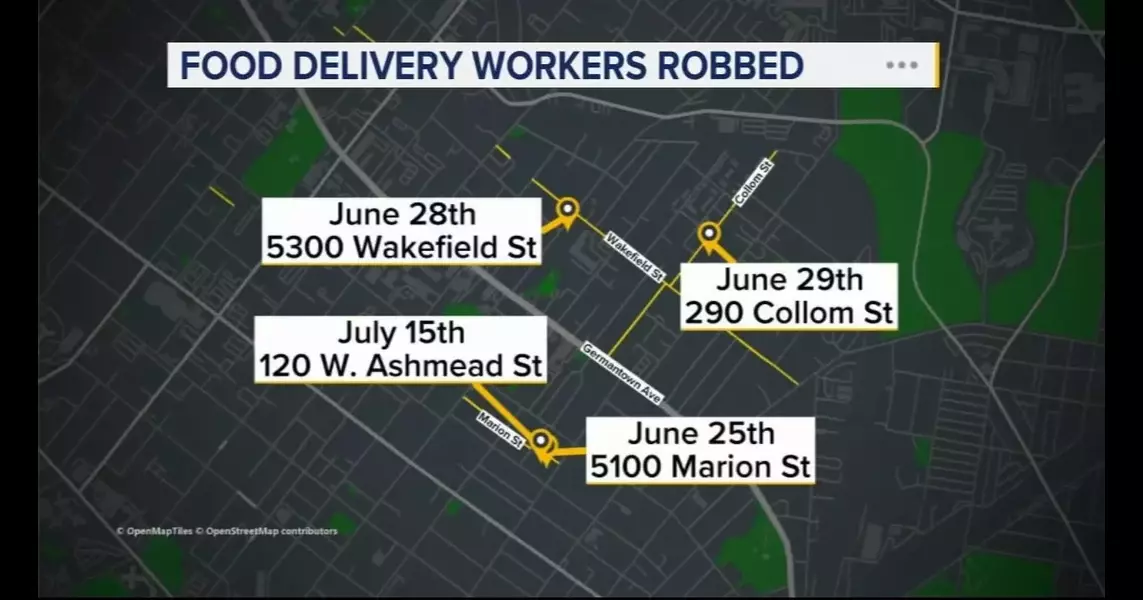 Another rash of attacks against food delivery drivers around Germantown