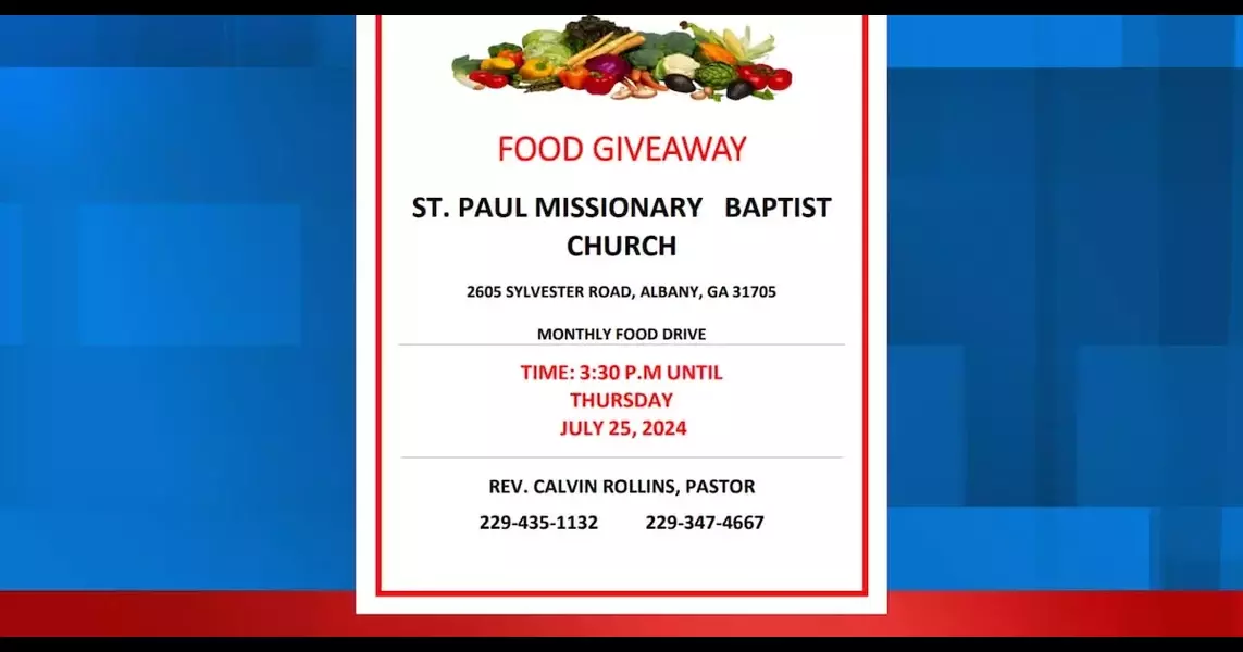 St. Paul Missionary Baptist Church hosting food giveaway