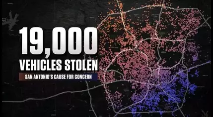 MAP: 19,000 cars were reported stolen in San Antonio over 12 months. See where in searchable database.