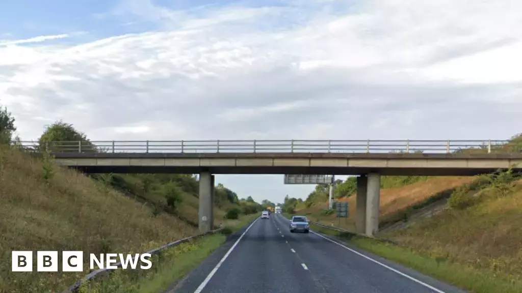 Two die and woman critically ill after A45 car crash