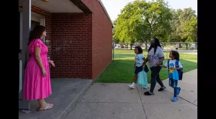 EVSC students arrive for first day of school