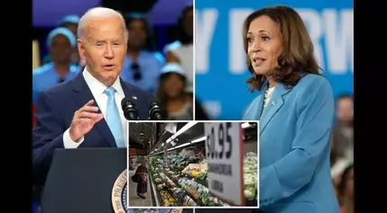 Kamala Harris admits food prices have surged under Biden: ‘Still too…