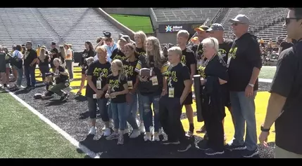 Kids’ Day at Kinnick Stadium honors Kid Captains